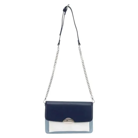 Cartera Retro con Tapa Pequeña Color Marino Bicolor Gacel - Imagen 2