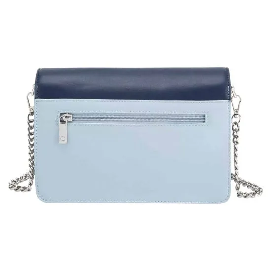 Cartera Retro con Tapa Pequeña Color Marino Bicolor Gacel - Imagen 3