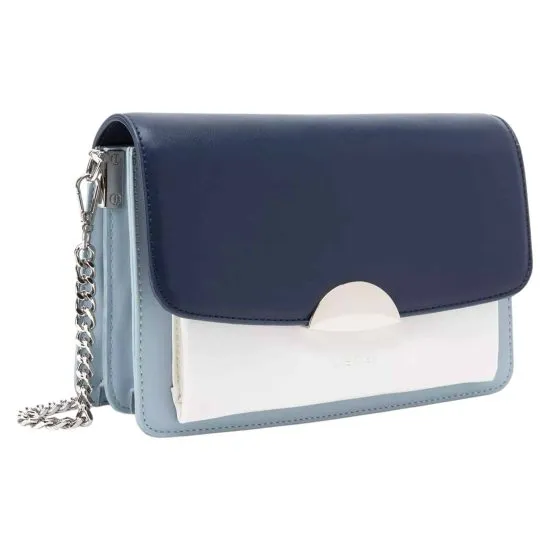 Cartera Retro con Tapa Pequeña Color Marino Bicolor Gacel - Imagen 4