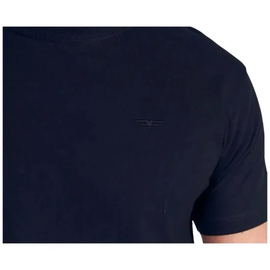Polera Hombre Básica Logo Embroidery Azul Ellus - Imagen 4