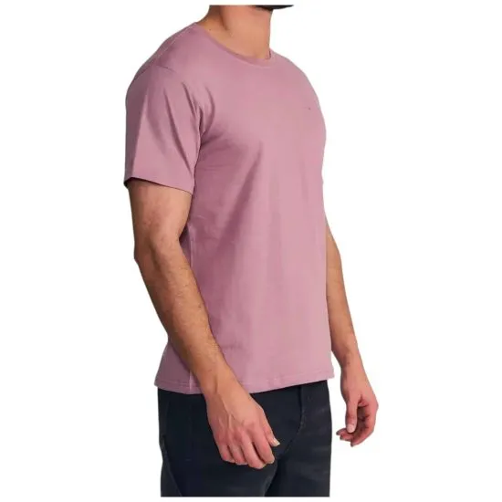Polera Hombre Manga Corta Lisa Logo Bordado Morado Ellus - Imagen 2