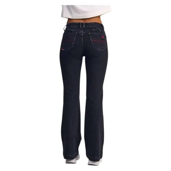 Jeans Britney Black Gray diseño frontal alforzas Il Gioco - Imagen 3