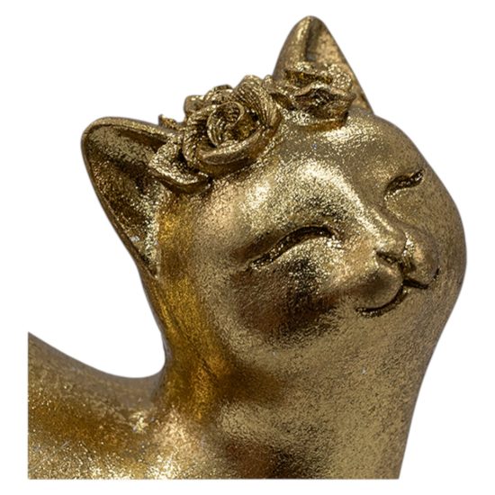 Figura De Gatita Con Cintillo de Flores Msa - Imagen 2