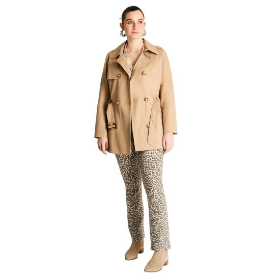 Trench Mujer Beige Estilo Clásico Lorenzo di Pontti - Imagen 2