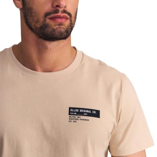 Polera Hombre Silicone Wash Originals Beige Ellus - Imagen 3