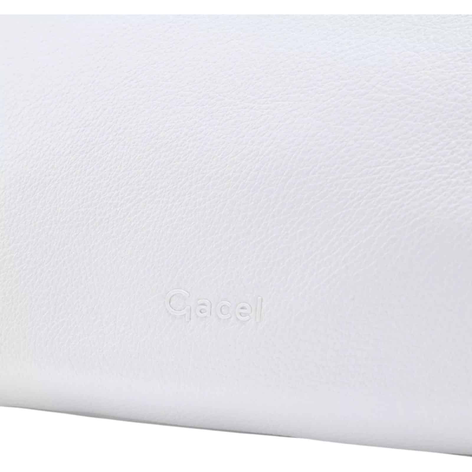 Cartera Mujer Cuero Sintetico Blanco CAFL23880 Gacel - Imagen 4