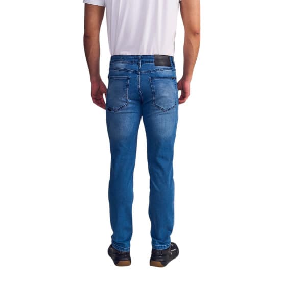 Jeans Hombre Slim Black Blue Five Pockets Basic Ellus - Imagen 3