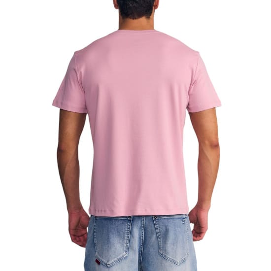 Polera Hombre Regular Fit Rosado Cotton Ellus - Imagen 3