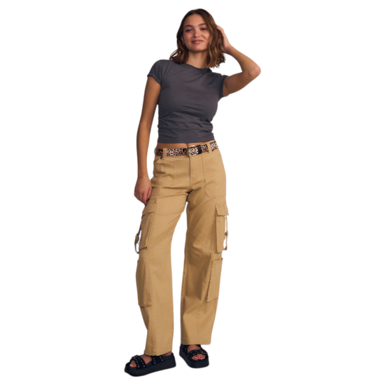 Pantalón Mujer Color Street Cargo Multibolsillo Il Gioco - Imagen 2