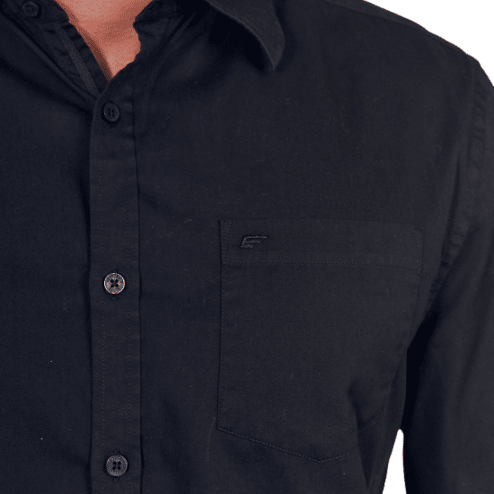 Camisa Hombre Manga Larga Garment Dye Solid Color Ellus - Imagen 3