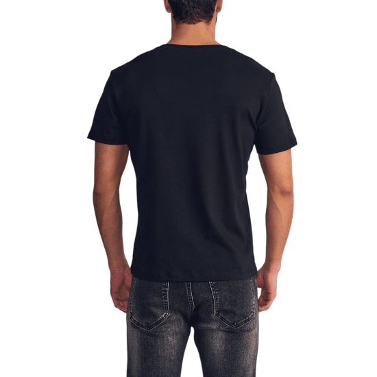 Polera Hombre Regular Fit Negro Cotton Ellus - Imagen 2