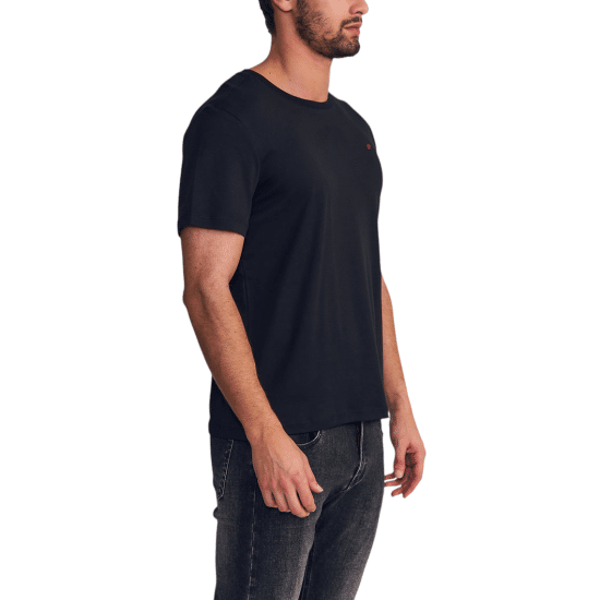 Polera Hombre Regular Fit Negro Cotton Ellus - Imagen 3