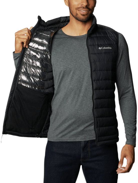 Parka Sin Mangas Hombre Powder Lite II Negro Columbia - Imagen 4