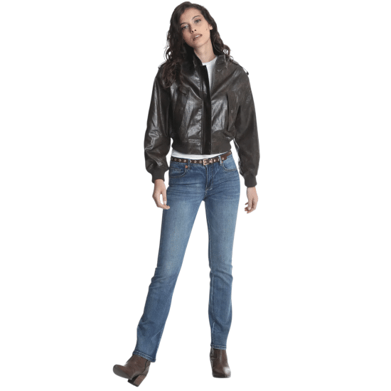 Chaqueta Mujer Bomber Pu Brown Ellus - Imagen 4