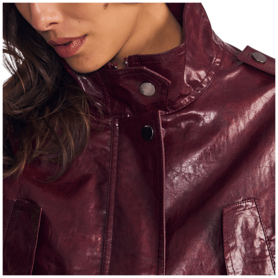 Chaqueta Mujer Bomber Pu Red Ellus - Imagen 4