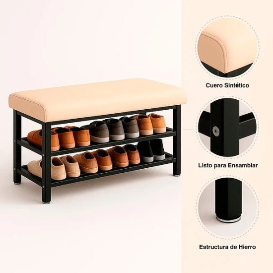 Zapatero Con Asiento Confort Blanco Klik - Imagen 2