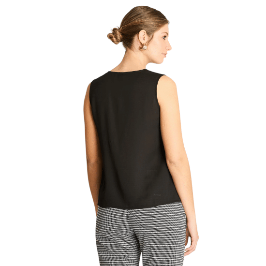 Blusa Sin Mangas Con Capa Negro LDP - Imagen 2