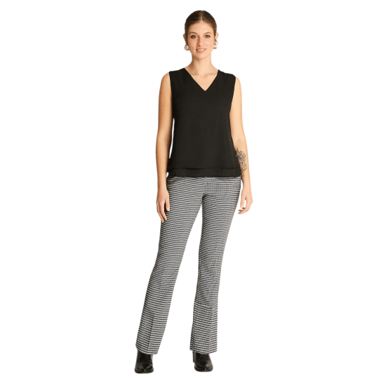 Blusa Sin Mangas Con Capa Negro LDP - Imagen 4