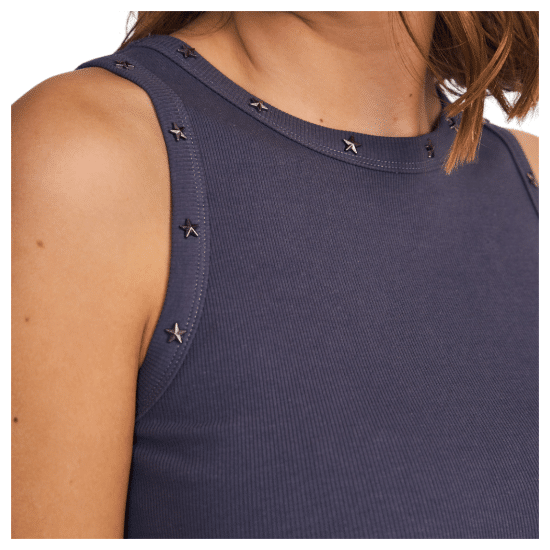 Vestido Mujer Maxi Street Core Tachas Forma Estrella Il Gioco - Imagen 5