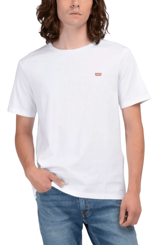 Polera Hombre SS Original HM Tee White Levis - Imagen 4