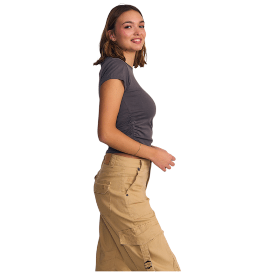Polera Mujer Essentials Recogido Lateral Il Gioco - Imagen 2