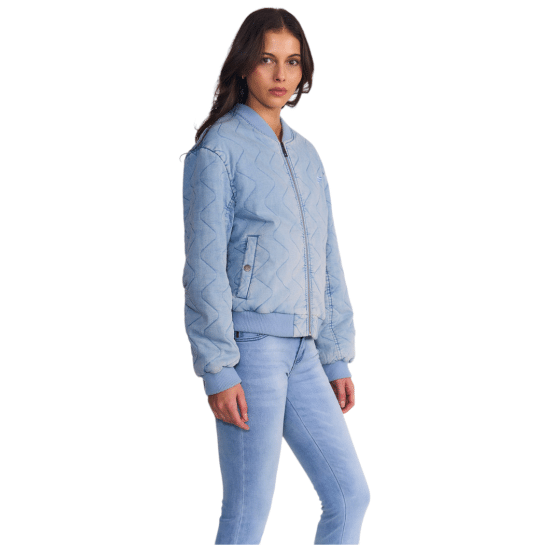 Chaqueta Mujer Bombea Wave Quilt Light Blue Ellus - Imagen 2