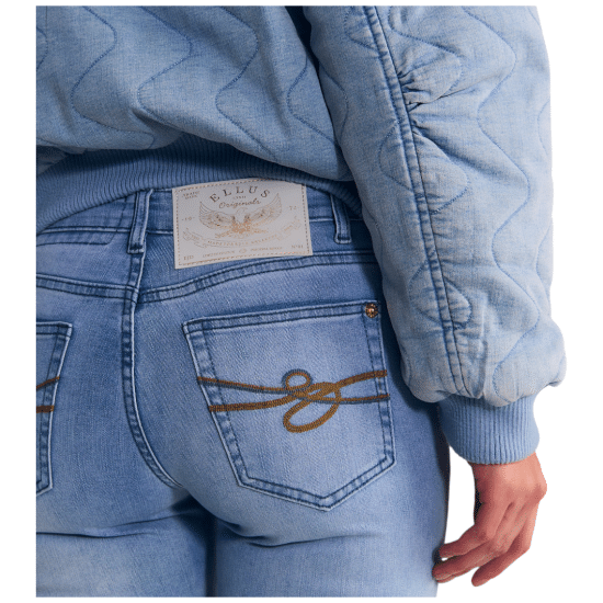 Chaqueta Mujer Bombea Wave Quilt Light Blue Ellus - Imagen 6
