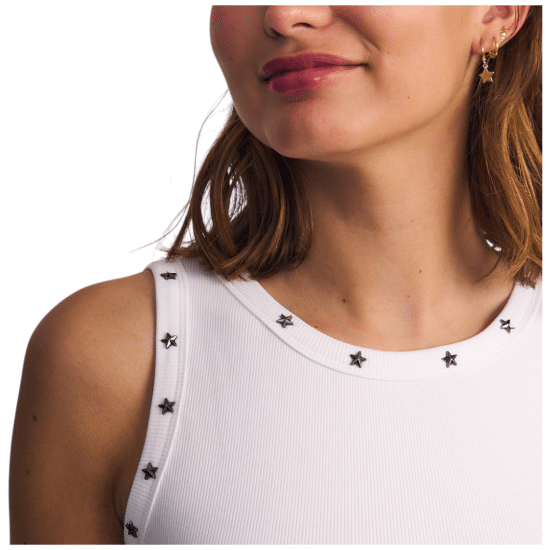 Polera Mujer Street Core Tachas Blanco Il Gioco - Imagen 4