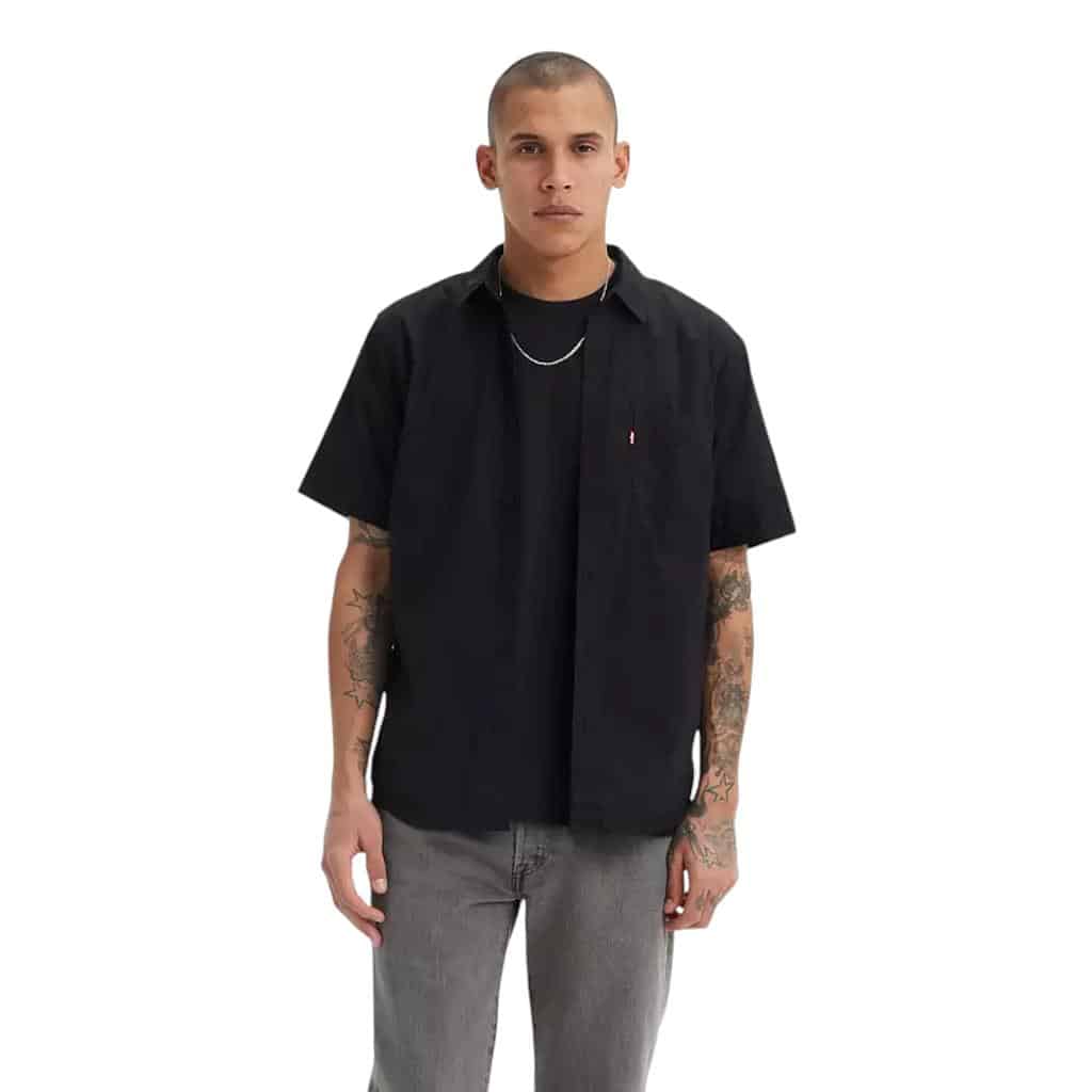 Camisa Hombre Ss Classic Standard Jet Black Levis