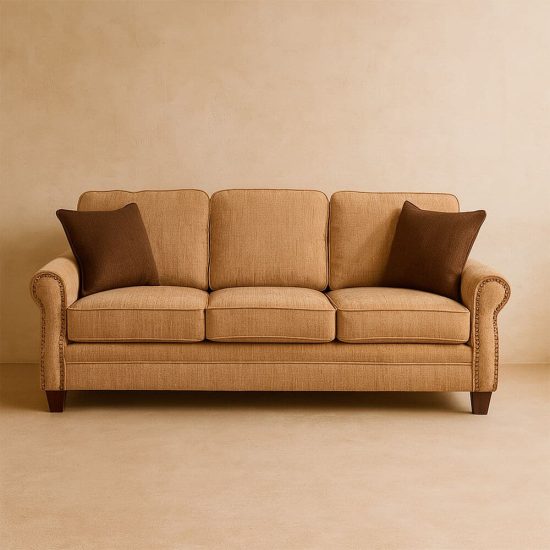 SOFA FLORIDA 3 CUERPOS CAFE CLARO CIC