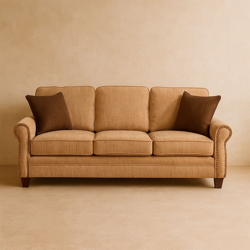 SOFA FLORIDA 3 CUERPOS CAFE CLARO CIC