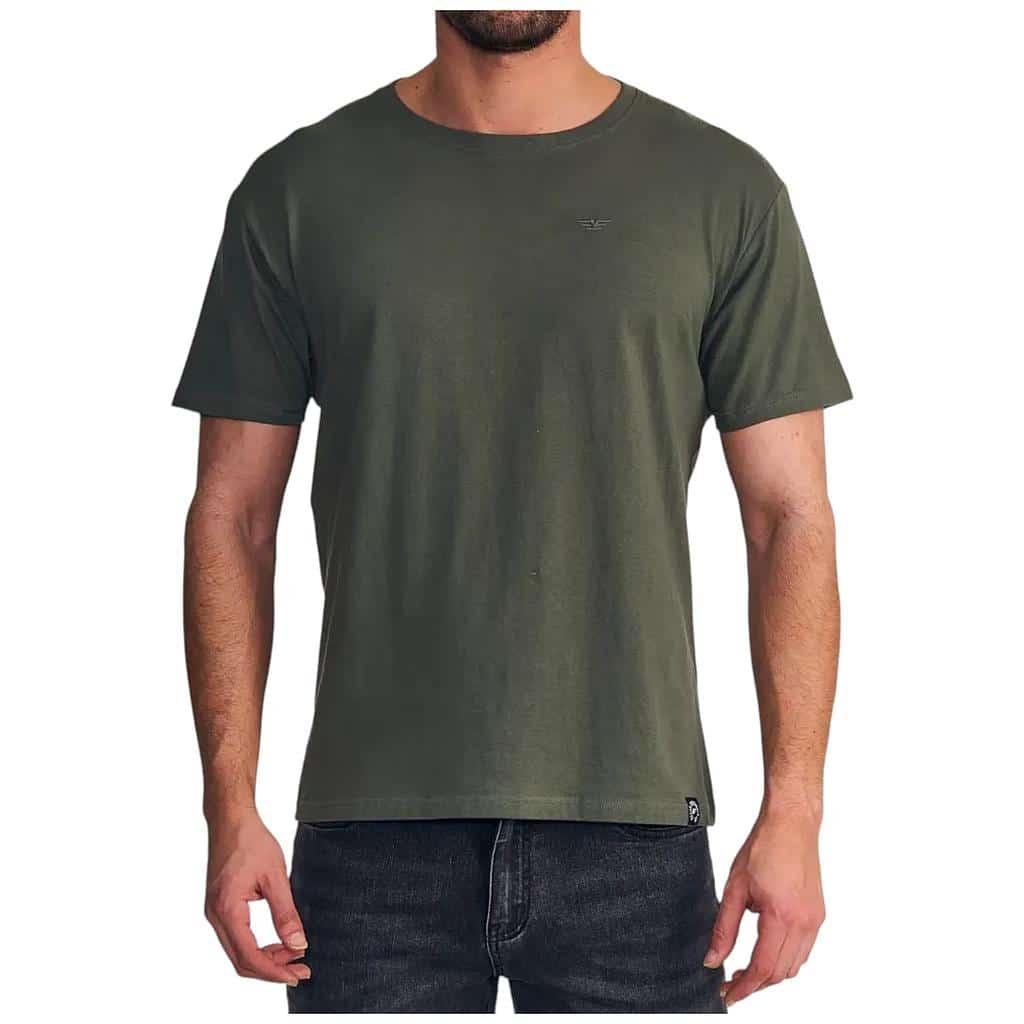 Polera Hombre Básica Logo Embroidery Verde Ellus