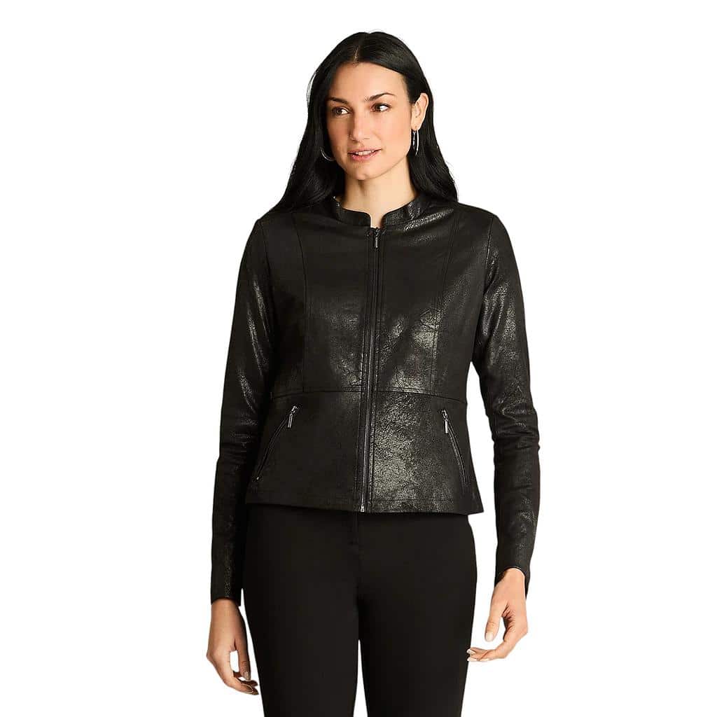 Casaca Mujer Negra Elegancia Atemporal LDP
