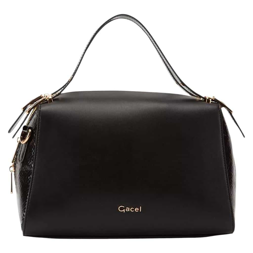Cartera Dos Asas Mediana Gacel Negro Car3300