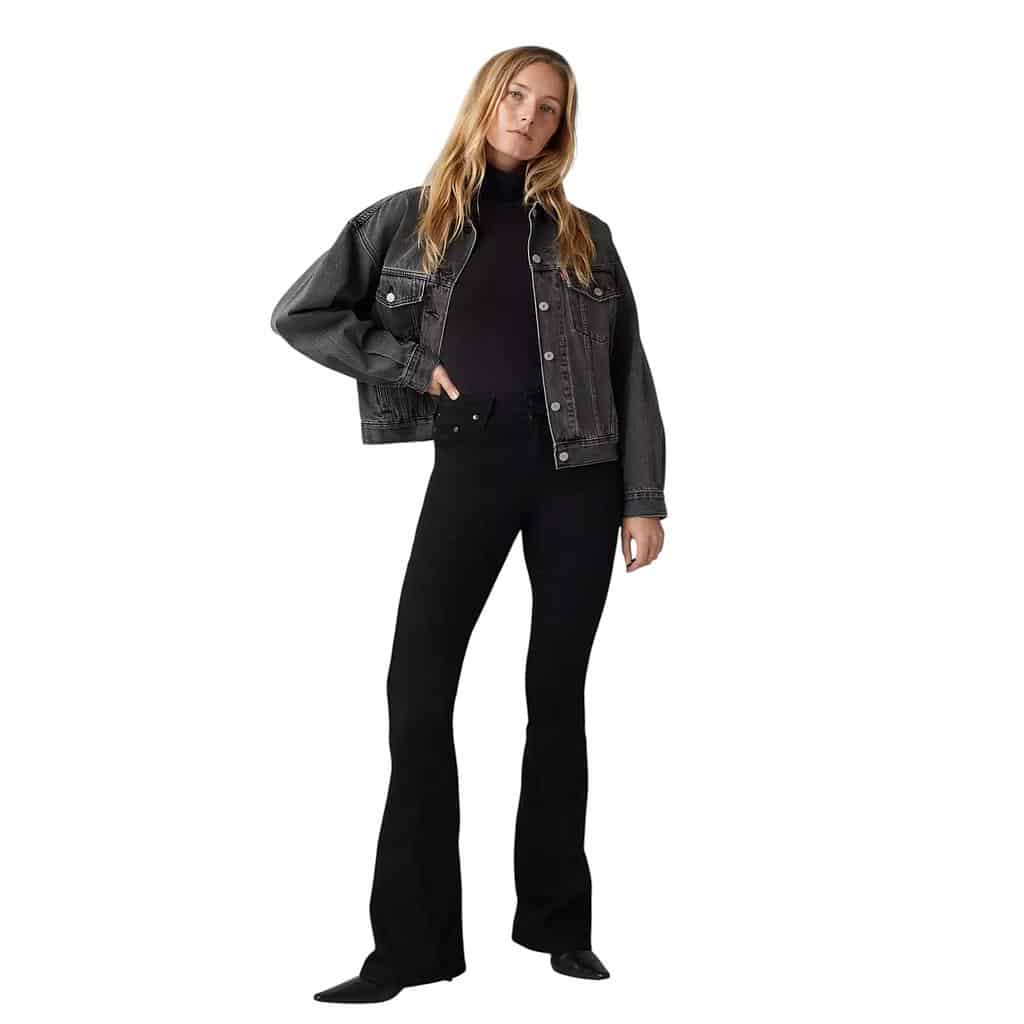 Jeans Mujer 726 Hr Flare Soft Black Levis