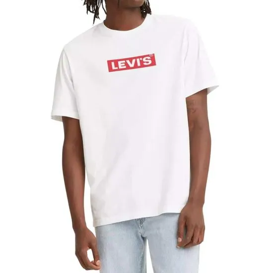 Polera Hombre SS Relaxed Fit Tee Boxtab White Levis