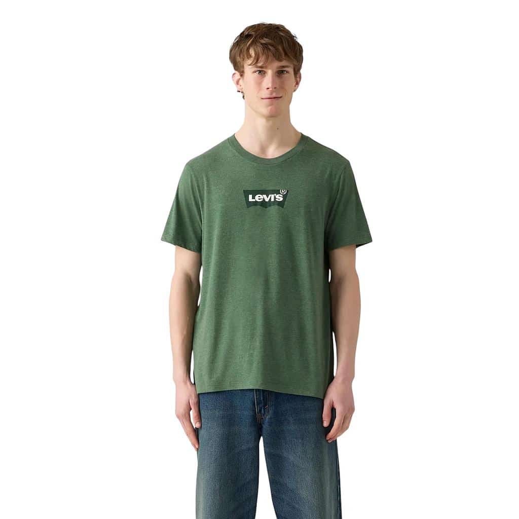 Polera Hombre Graphic Crewneck Tee Tri Blend Bw Dark G Levis