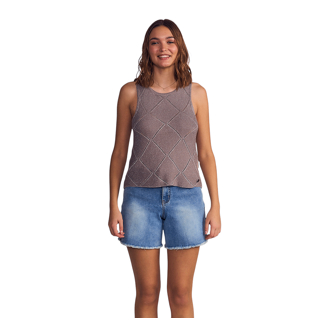 Polera Mujer Pure Nature Knitwear Lurex Il Gioco