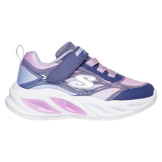 Zapatilla Niña Lights Cosmic Glow Navy Skechers