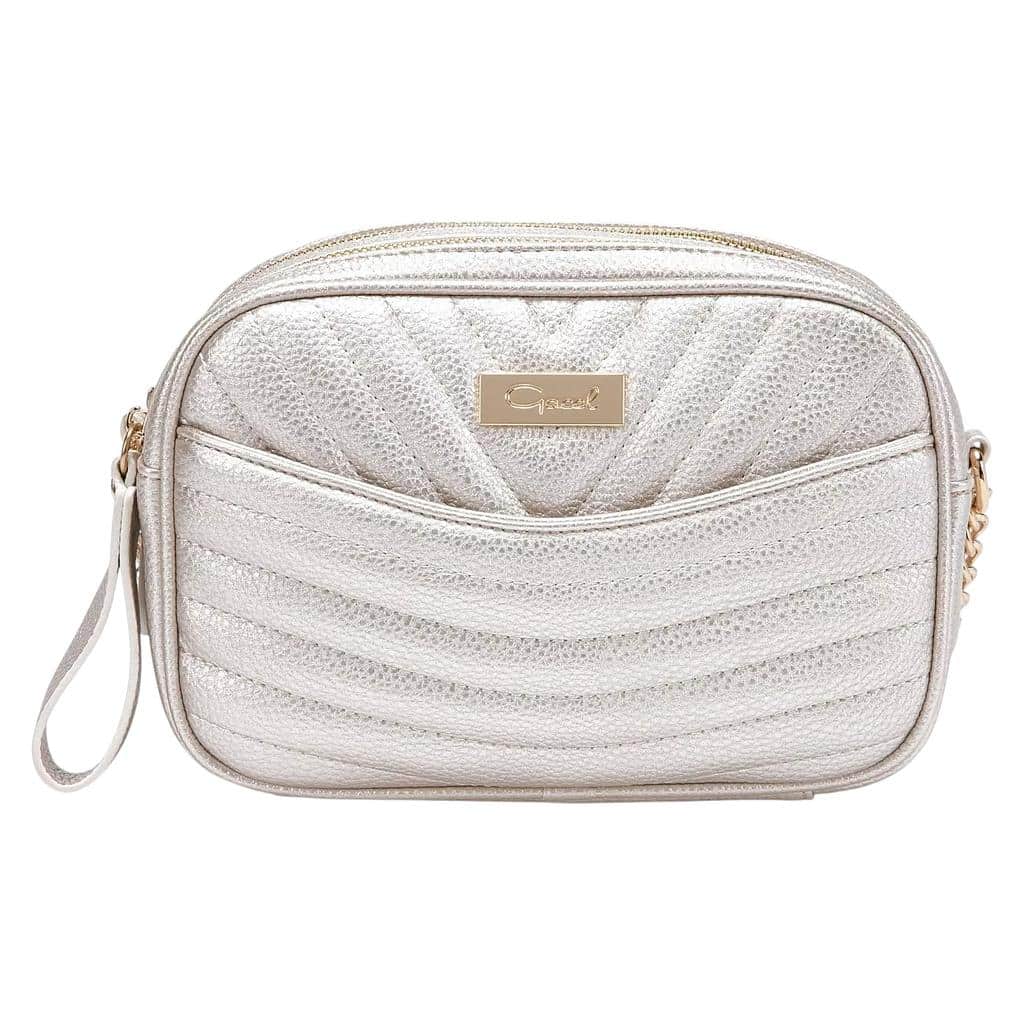 Cartera Mujer Cafl2344 Graneado Dorado Gacel