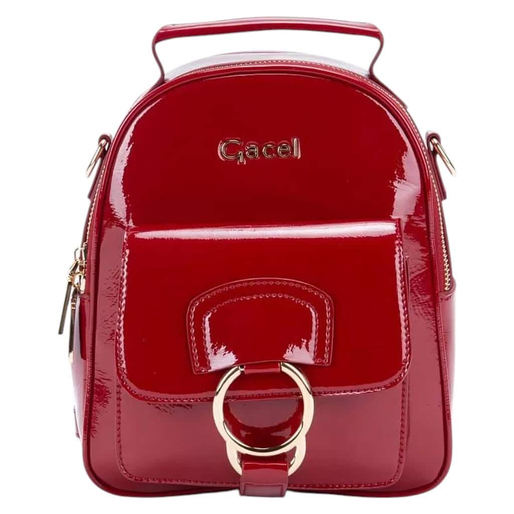 Mochila Mujer Mofl2163 Verniz Rojo Gacel
