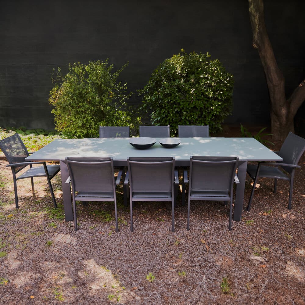 JUEGO COMEDOR TERRAZA TORINO 8 SILLAS CIC