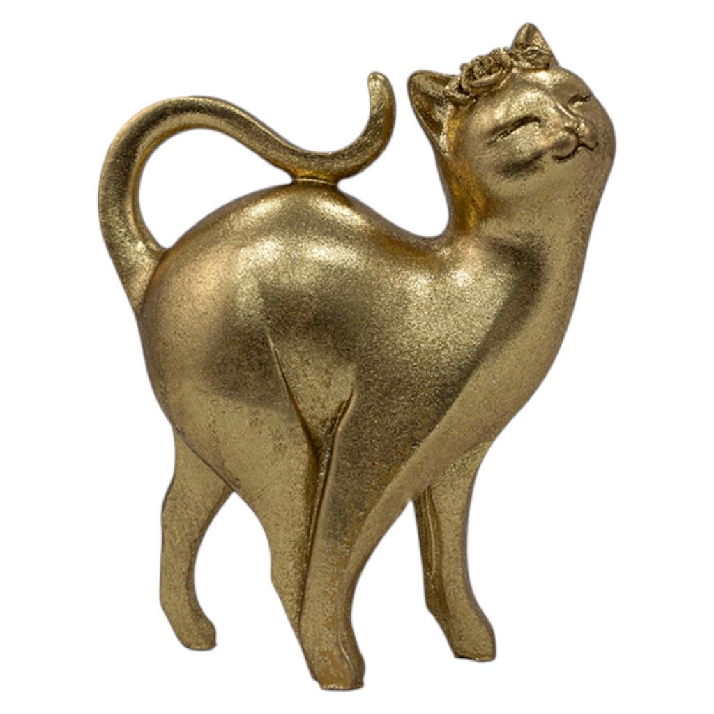Figura De Gatita Con Cintillo de Flores Msa
