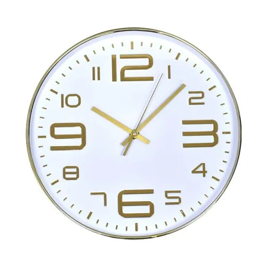 Reloj Termometro White/Gold 30 cm Msa