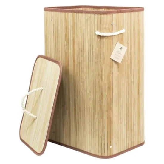 Canasto Ropa Bamboo Decoexpress