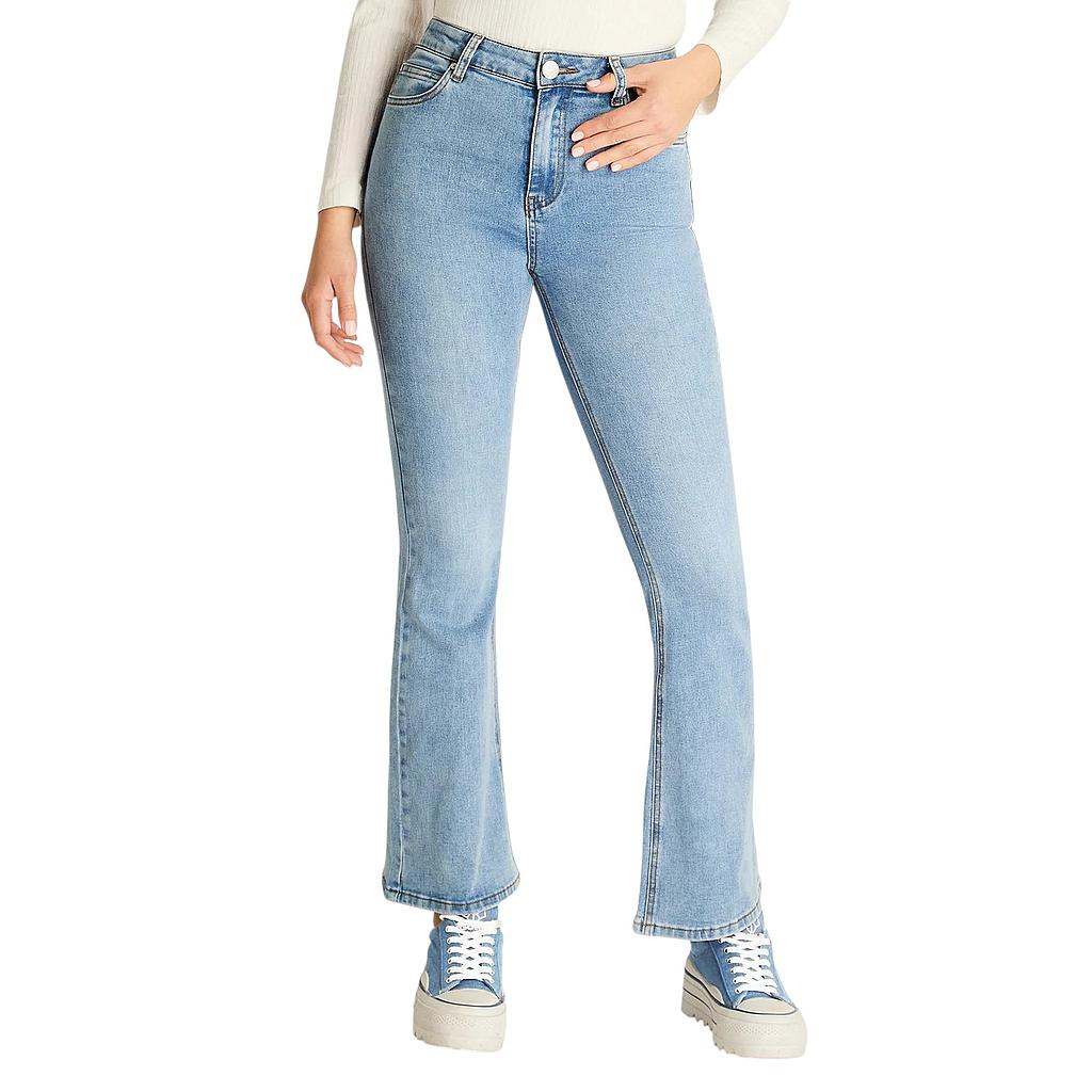 Jeans Flare Mujer Celeste LDP