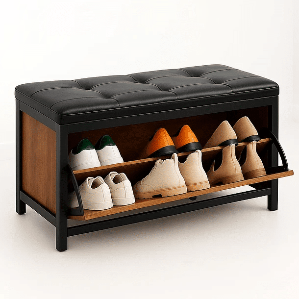 Banco Zapatero Industrial Con Asiento Acolchado KLIK
