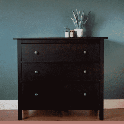 Comoda 3 Cajones De Dormitorio Oscura KLIK