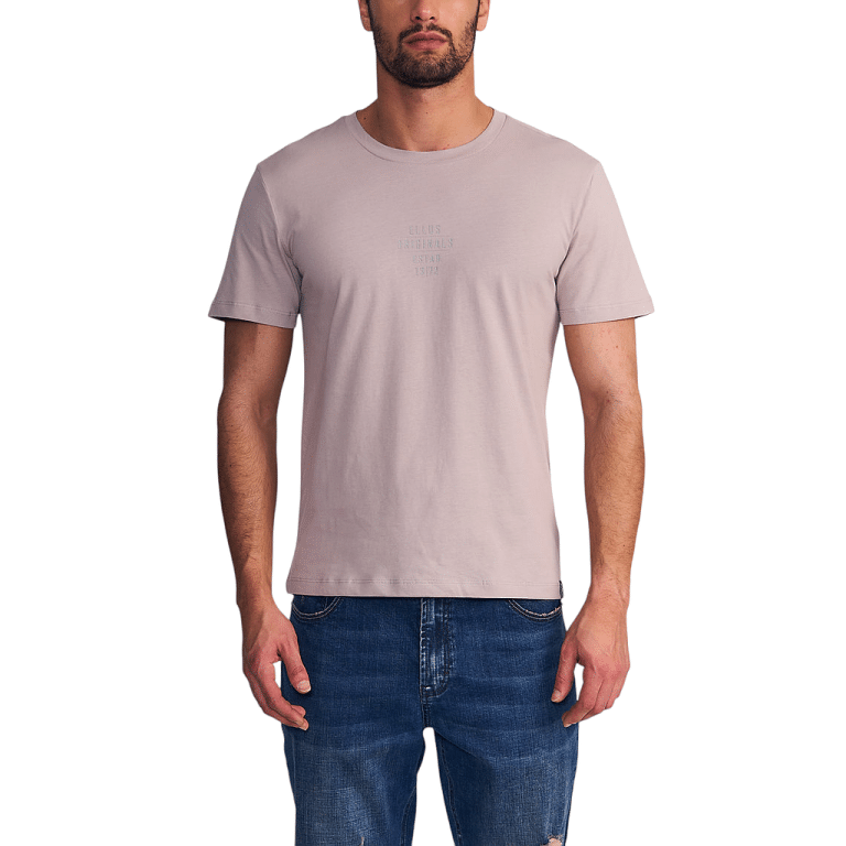 Polera Hombre Silicone Wash Originals 1972 Beige Ellus