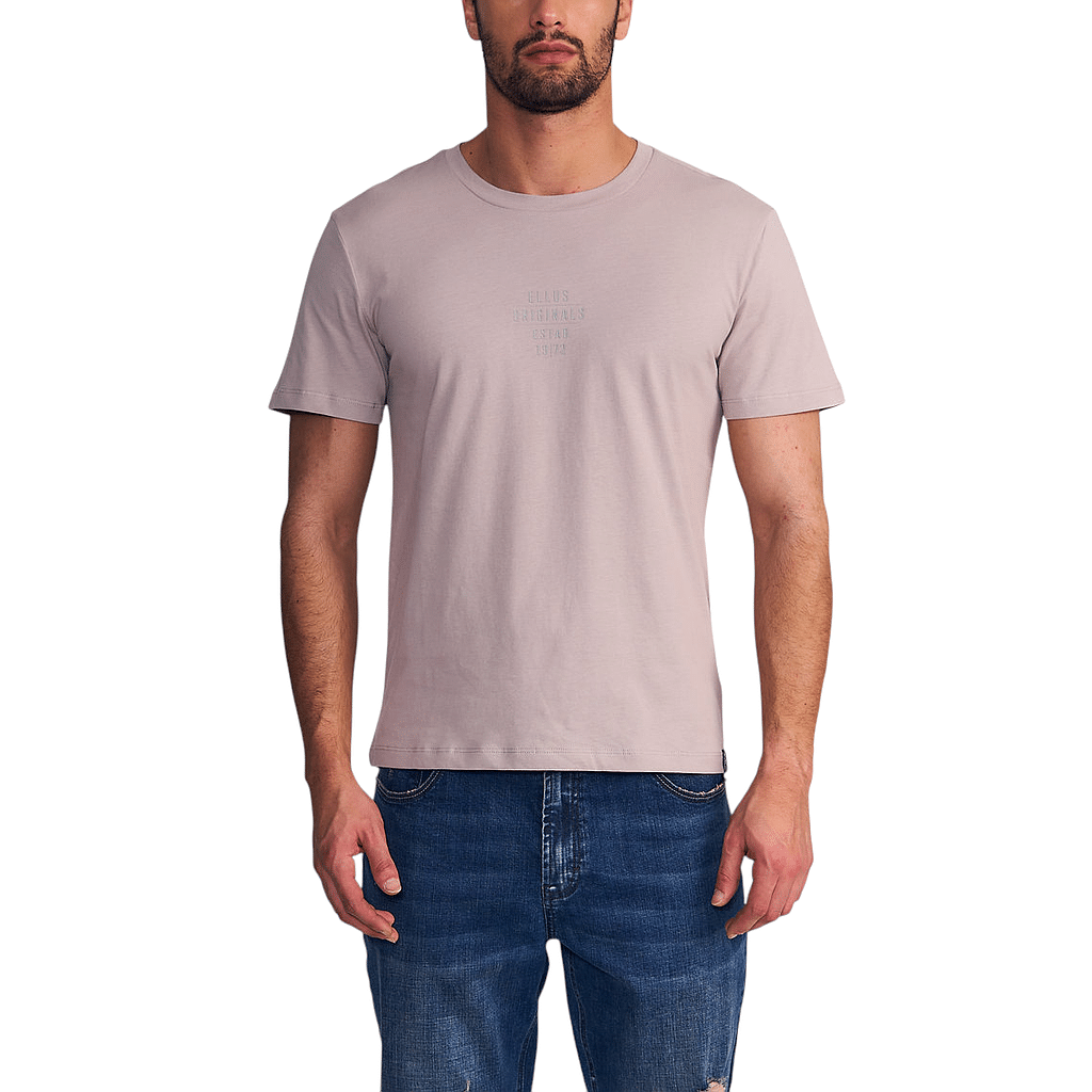 Polera Hombre Silicone Wash Originals 1972 Beige Ellus
